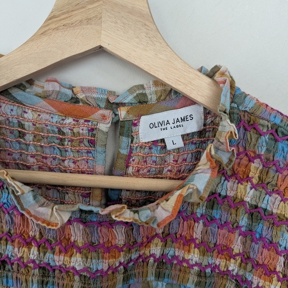 Olivia James Lucy Plaid Smocked Dress - Picture 14 of 14